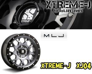 [新]17インチ XTREME-J XJ04 7J+42 215/50R17 プリウスα 4本SET [グロスブラックマシーン・スモーククリア] [4本セット] [MLJ]