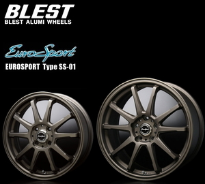 納期注意 業販品 直送品 BLEST EuroSport TypeSS-01 17インチ 8J+45 5-114.3 73.1φ ブロンズ ホイール 4本 [個人名での注文不可]