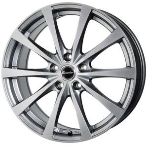 [新品] 17インチ Exceeder E03 7J+48 215/45R17 セレナ/CR-Z 4本 [エクシーダー E03] ダークシルバー（DS）