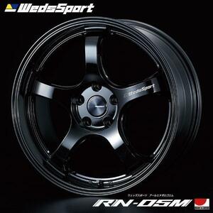 [納期注意] [業販限定販売] [直送品] WedsSport RN-05M 18インチ 8J+45 5-114.3 GLOSS BLACK [4本セット] (個人宅)個人名での注文不可