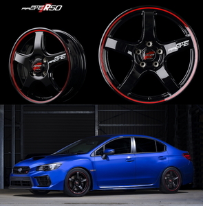 [業販限定販売] [新品] [18インチ] [RMP RACING R50] [8.5J+45] [215/45R18] [セダン/ミニバン/SUV] [MID] [ブラック/リム レッドライン]