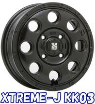 [業販限定販売] [新品] [12インチ] [4J] [XTREME-J KK03] [冬用] [ブリヂストン W300] [145R12 6PR] [軽トラ/バン] [サテンブラック]_画像1