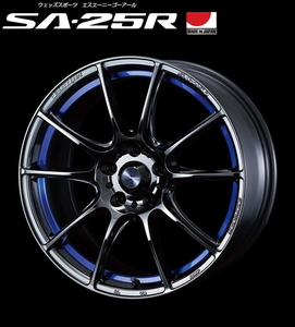 [業販限定販売] 新 18インチ WedsSport SA-25R 8.5J+35 225/50R18 スカイライン [BLCII] ローダウン車用