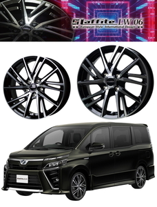 数量限定 業販 特価品 18インチ Laffite LW-06 [5-100] [225/40R18] [CT200h/プリウス] [ラフィット] [ブラポリ]