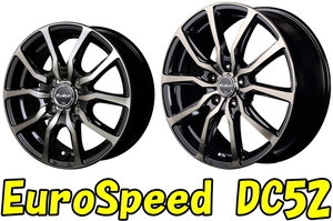 [業販限定販売] [新品] [17インチ] [EuroSpeed DC52] [7J+38] [205/50R17] [ルミオン/リーフ] [ユーロスピード]