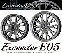 [業販限定販売] 冬用 4本セット 新品 Exceeder E05 CS 14インチ 5.5J+43 ブリヂストン VRX3 165/70R14 bB/パッソ/ノート/デミオ_画像1