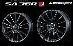 [業販限定販売] 新品 18インチ WedsSport SA-35R 8.5J+35 215/45R18 レクサス IS [WBC] ローダウン車用