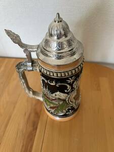  Germany made beer mug cover attaching ornament . decoration thing also . doing 