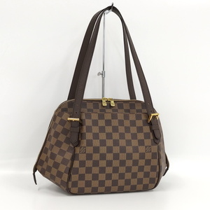 【中古】LOUIS VUITTON ベレムMM ショルダーバッグ ダミエ レザー エベヌ ブラウン N51174