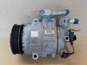 VW ポロ GH-9NBBY エアコン コンプレッサー 6Q0820803D DENSO 447220-8127 純正 