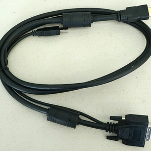 新品 未使用 保管品 DVI-D-HDMI変換ケーブル USB端子付 1.5m 5本セット 車載用モニター付属品 [VH372] の画像2
