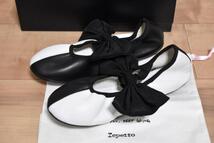 【送料無料】新品 レペット × SIA SOPHIA バレエシューズ 37 定価33000円 repetto ホワイト×ブラック ★_画像2