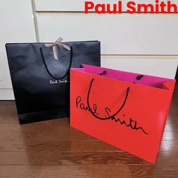 ■Paul Smith ポールスミス★ショッパー2種セット★ショップ袋★黒　ピンク■