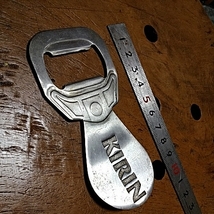 KIRIN bottle opener pull tab type プルタブ型栓抜き　キリン　全長101.8mm.　ステンレス製 stainless steel　麒麟　キリンレモン_画像5