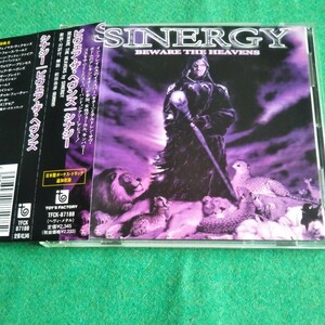 美品CD SINERGY ビウェア・ザ・ヘヴンズ 帯付き ヘヴィメタル ハードロック キンバリー・ゴス シナジー 1stアルバム