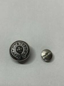  superior article certainty regular goods genuine products 18mm Chrome Hearts jacket button Chrome Hearts trousers button silver button Chrome Hearts parts screw attaching 