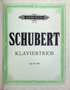 シューベルト ピアノ三重奏曲 Op.99,100 輸入楽譜 Schubert Piano Trios Op.99,100 ピアノ,バイオリン,チェロ 洋書