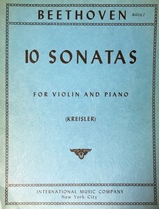  beige to-ven violin * sonata complete set of works / Chrysler compilation import musical score BEETHOVEN Sonaten/Ed. Kreisler foreign book 