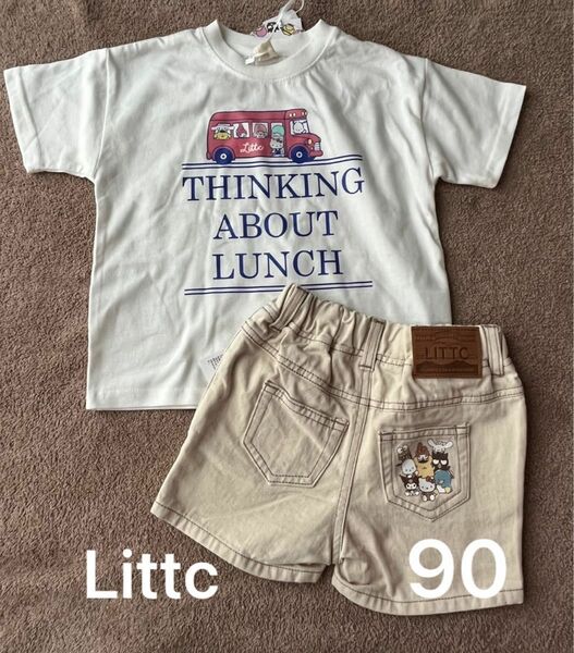 【新品未使用】リトシー サンリオコラボ Tシャツパンツセット 90cm Littc / しまむら バースデイ