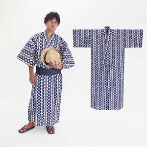  yukata hot spring sen hot water tailoring ...M size cotton cotton G257