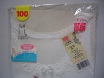 グンゼ KG ラン型スリップ for PRETTY LADY 100サイズ バスト49～55 こどもグンゼ 女の子 女児 肌着 GUNZE レトロ_画像3