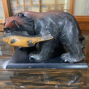 木彫りの熊 民芸品 置物 工芸品