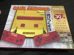 つ 新品 ゲームコンピューター プレミアム コントローラー 2個 内蔵ゲーム 30種 ファミコンソフト対応