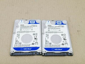 WD WD5000LPCX 500GB HDD 2個セット ジャンク扱い