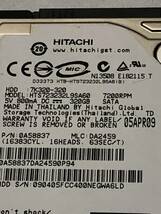 HITACHI HTS723232L9SA60 320GB HDD ジャンク扱い_画像2
