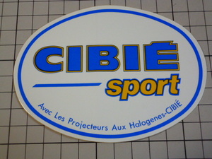 正規品 CIBIE Sport ステッカー 当時物 です(117×85mm) シビエ スポーツ