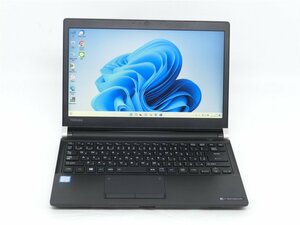 中古/13型/ノートPC/Windows11/SSD256GB/8GB/6世代i5/TOSHIBA　R73/T　MS office2021搭載　HDMI/USB3.0/動作良品