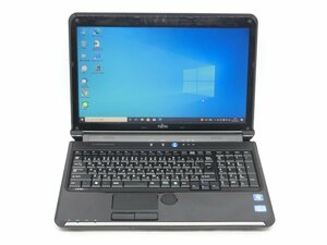 カメラ内蔵/15.6型/ノートPC/Windows10/新品SSD256/8GB/2世代i3/FMV　AH54/D　新品無線マウス/Office搭載/HDMI/USB3.0/テンキー　動作良品