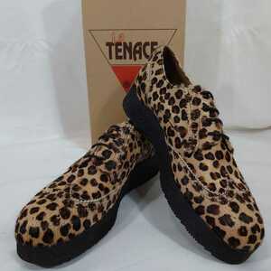 【23.5cm】LA TENACE ラテナーチェ/レースアップシューズ/PONY LEOPARD