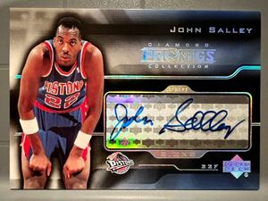 4度優勝レア選手 Bulls Pistons 04 Upper Deck Diamond John Salley ジョン・サリー NBA サイン Panini Michael Jordan ジョーダン 同僚