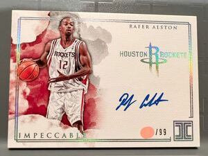 超レア名選手 最高級直書 Auto Panini Immaculate Rafer Alston レイファー・アルストン NBA サイン ロケッツ Rockets ユニフォーム バスケ