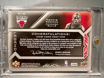 最高級 1st Number 25枚限定 Bulls Auto Jersey 08 UD Black Dennis Rodman デニス・ロッドマン NBA サイン ブルズ Panini Jordan バスケ_画像2