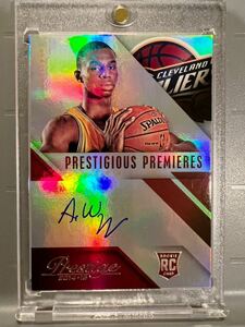 直書 Foiled RC Auto 14-15 Panini Andrew Wiggins アンドリュー・ウィギンズ NBA ルーキー サイン Warriors ウォリアーズ バスケ All-star