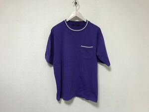 本物レイジブルーRAGEBLUEコットンポケット襟リブ半袖Tシャツメンズアメカジサーフミリタリービジネススーツ青ブルーM