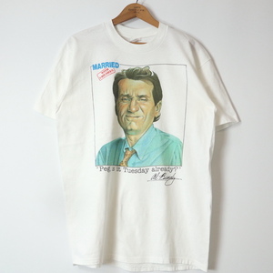 Stedman■Married with Children プリントTシャツ ホワイト/L 80S USA製 Al Bundy アルバンディー