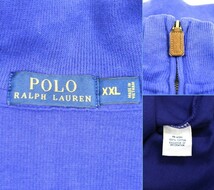 Polo by Ralph Lauren ラルフローレン コットンハーフジップスウェット　紫　パープル/MENS　XXL_画像7