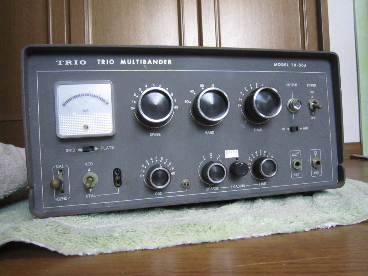ファッション通販】 TRIO TX88A真空管式送信機9R-59受信機スピーカーSM