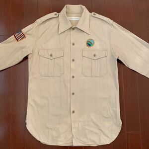  Inpaichthys Kerri men's military shirt beige size M made in Japan badge 