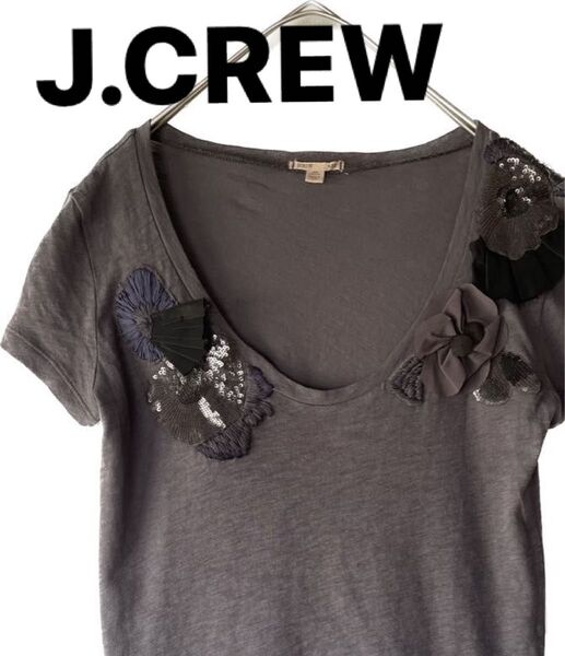 J.CREW ジェイクルー UネックモチーフTシャツ