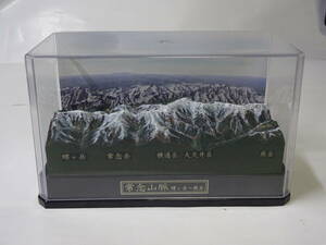 山岳模型　常念岳　常念山脈　蝶ヶ岳から燕岳　　立体地図 背景CG画像付　