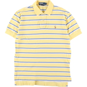 古着 ラルフローレン Ralph Lauren POLO by Ralph Lauren 半袖 ボーダー ポロシャツ メンズM /eaa332795