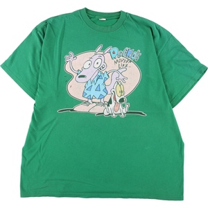 古着 デルタ DELTA ROCKO'S MODERN LIFE ロッコーのモダンライフ キャラクタープリントTシャツ レディースXXL /eaa334946