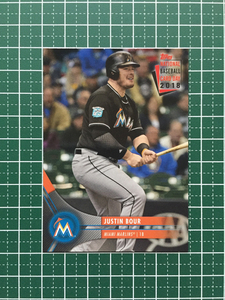 ★TOPPS 2018 MLB NATIONAL BASEBALL CARD DAY #22 ボーア／JUSTIN BOUR［MIAMI MARLINS／阪神タイガース］ベースカード「BASE」★