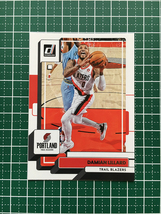 ★PANINI 2022-23 NBA DONRUSS #106 DAMIAN LILLARD［PORTLAND TRAIL BLAZERS］ベースカード「BASE」★_画像1