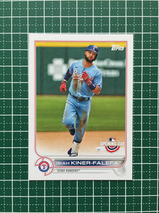 ★ Topps MLB 2022 День открытия #203 ISIAH KINER-FALEFA [Texas Rangers] База «База» ★