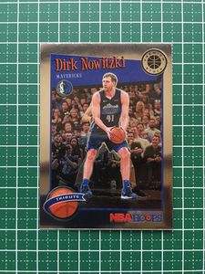 ★PANINI 2019-20 NBA HOOPS PREMIUM STOCK #282 DIRK NOWITZKI［DALLAS MAVERICKS］ベースカード「HOOPS TRIBUTE」★